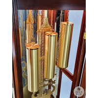 213cm Rich Walnut Grandfather Clock With Westminster Chime & Moon Dial image