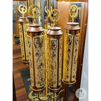 210cm Walnut Grandfather Clock With Calendar Dial By SCHNEIDER image