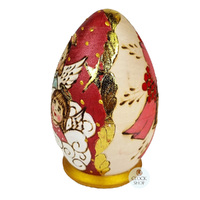 Woodburn Egg Russian Dolls- Red Angels 15cm (Set Of 5) image