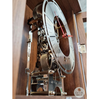 189cm Walnut Modern Skeleton Floor Clock With Bell Strike By HERMLE image