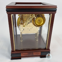 30cm Mahogany Mechanical Table Clock With Westminster Chime By HERMLE image