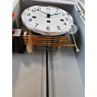 53.5cm Silver 8 Day Mechanical Chiming Wall Clock By HERMLE image