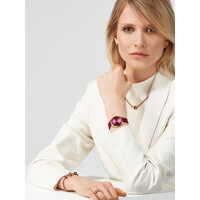 31mm Ultra Slim Collection Womens Watch With Purple Dial & Milanese Strap & Rose Gold Case By BERING image