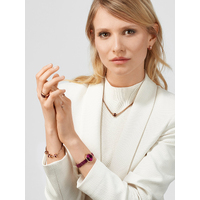22mm Classic Collection Womens Watch With Purple Dial & Milanese Strap & Rose Gold Case By BERING image