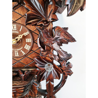 Birds & Leaves 8 Day Mechanical Carved Cuckoo Clock 42cm By SCHNEIDER image