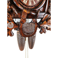 After The Hunt 8 Day Mechanical Carved Cuckoo Clock 37cm By SCHNEIDER image