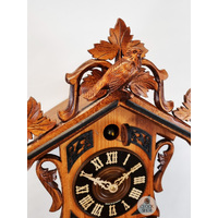 Ivy Vine & Birds 8 Day Mechanical Carved Cuckoo Clock 51cm By SCHNEIDER image