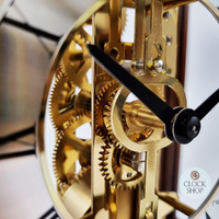 26cm Walnut Mechanical Table Clock With Bell Strike By HERMLE image