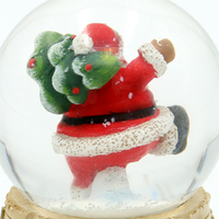 6.3cm Jolly Santa Snow Globe- Assorted Designs image