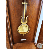 99cm Medium Oak 8 Day Mechanical Regulator Wall Clock With Westminster Chime By AMS image