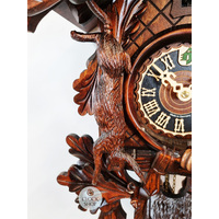 After The Hunt 8 Day Mechanical Carved Cuckoo Clock 56cm By HÖNES image