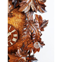 Leaves 8 Day Mechanical Carved Cuckoo Clock 51cm By SCHNEIDER image