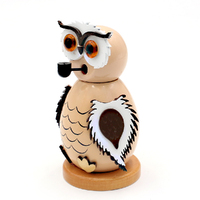 12cm Snowy Owl German Incense Burner - Assorted Designs image