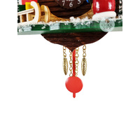 Christmas Cabin Battery Chalet Kuckulino With Santa Claus 16cm By TRENKLE image