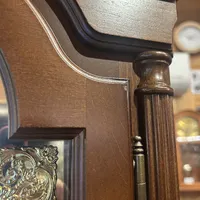 Walnut Grandfather Clock With Westminster Chime By HERMLE (Small Marks) image