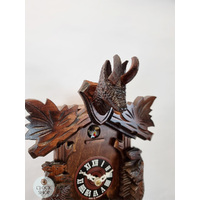 Goat & Marmot 1/4 Hour 1 Day Mechanical Carved Cuckoo Clock 28cm By TRENKLE image