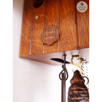 Leaves & Moving Birds 1 Day Mechanical Chalet Cuckoo Clock 24cm By ROMBA image