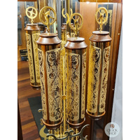 210cm Walnut Grandfather Clock With Triple Chime By SCHNEIDER image