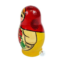 Kirov Russian Dolls- Red Scarf & Yellow Dress 10cm (Set Of 5) image