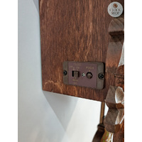 5 Leaf & Bird With White Flowers Battery Carved Cuckoo Clock 35cm By TRENKLE image
