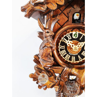 Before The Hunt 1 Day Mechanical Carved Cuckoo Clock 34cm By HÖNES image