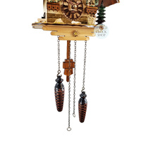 Black Forest Battery Chalet Cuckoo Clock 22cm By Trenkle image