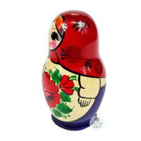 Kirov Russian Dolls- Red Scarf & Purple Dress 12cm (Set Of 6) image