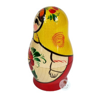 Kirov Russian Dolls- Yellow Scarf & Red Dress 10cm (Set Of 5) image