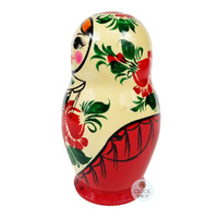 Kirov Russian Dolls- White Scarf & Red Dress 15cm (Set Of 7) image