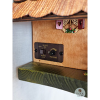 Girl & Geese Battery Chalet Table Cuckoo Clock 22cm By TRENKLE image