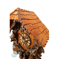 Moving Birds 8 Day Mechanical Chalet Cuckoo Clock 37cm By ROMBA image