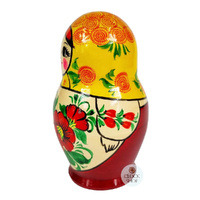 Kirov Russian Dolls- Yellow Scarf & Red Dress 15cm (Set Of 7) image