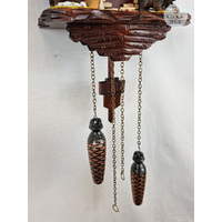 Bears & Honey Battery Chalet Cuckoo Clock 28cm By TRENKLE image