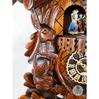 Before The Hunt Battery Carved Cuckoo Clock With Dancers 44cm By TRENKLE image