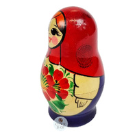 Kirov Russian Dolls- Red Scarf & Purple Dress 10cm (Set Of 5) image