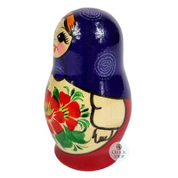 Kirov Russian Dolls- Purple Scarf & Red Dress 10cm (Set Of 5) image