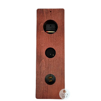 51cm Mahogany Weather Station With Barometer Thermometer Hygrometer & Quartz Clock By FISCHER image