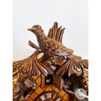 Birds In Fir Tree 8 Day Mechanical Carved Cuckoo Clock 32cm By SCHWER image