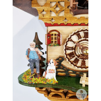 Heidi House Battery Chalet Cuckoo Clock With Dog & Goats 20cm By TRENKLE image