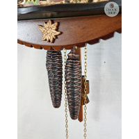 Fisherman with Moving Arm 1 Day Mechanical Chalet Cuckoo Clock 30cm By ENGSTLER image