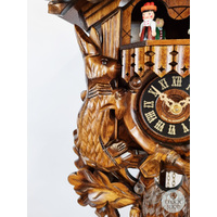 Before The Hunt 1 Day Mechanical Carved Cuckoo Clock 42cm By ENGSTLER image