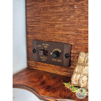 Black Forest Couple Battery Chalet Cuckoo Clock 25cm By TRENKLE image