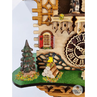 Bears Battery Chalet Cuckoo Clock With Dancers 27cm By TRENKLE image