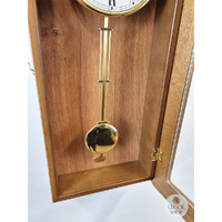 64cm Oak Battery Chiming Wall Clock By AMS image