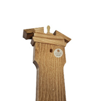 54cm Oak Traditional Weather Station With Barometer Thermometer & Hygrometer By FISCHER image