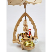 20cm Santa & Snowman Christmas Pyramid By Richard Glässer image