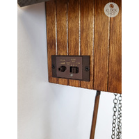 Horse & Logger Battery Chalet Cuckoo Clock 21cm By ENGSTLER image