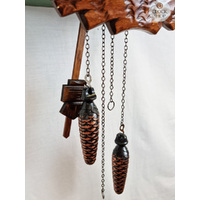 Wood Chopper & Water Wheel Battery Chalet Cuckoo Clock 35cm By ENGSTLER image