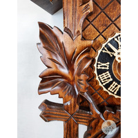 5 Leaf & Bird 8 Day Mechanical Carved Cuckoo Clock 47cm By HÖNES image