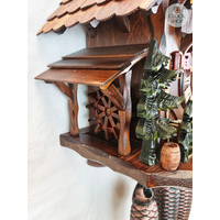 Farming Scene With Wood Chopper 8 Day Mechanical Chalet Cuckoo Clock 39cm By SCHWER image